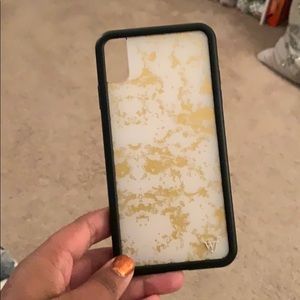 Wildflower Accessories - Gold Marble Wildflower iPhone XS Max Case Wildflower Accessories - Gold Marble Wildflower iPhone XS Max Case